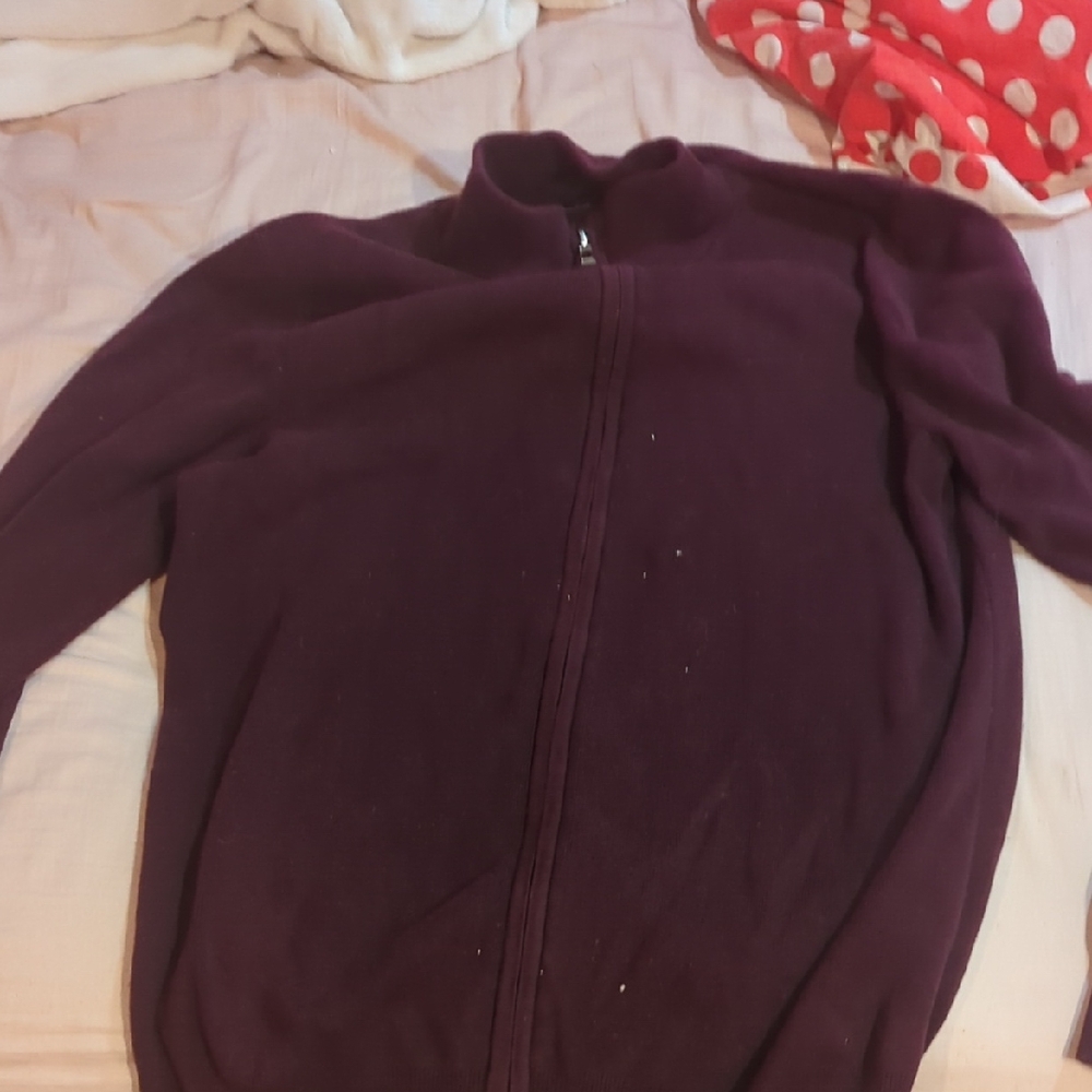 Simons Burgundy Cotton Sweater